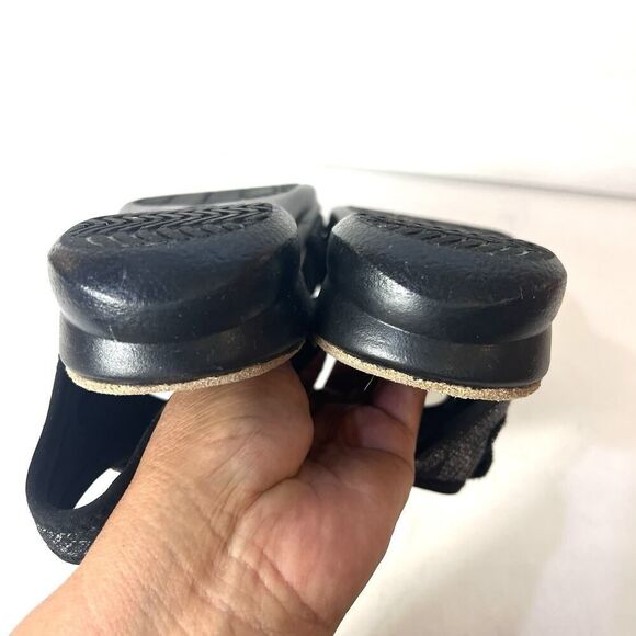 Flexus Summer Sandal Womens Sz EU 41 US 10.5 Sling Back Open Toe Black Synthetic - Picture 8 of 10